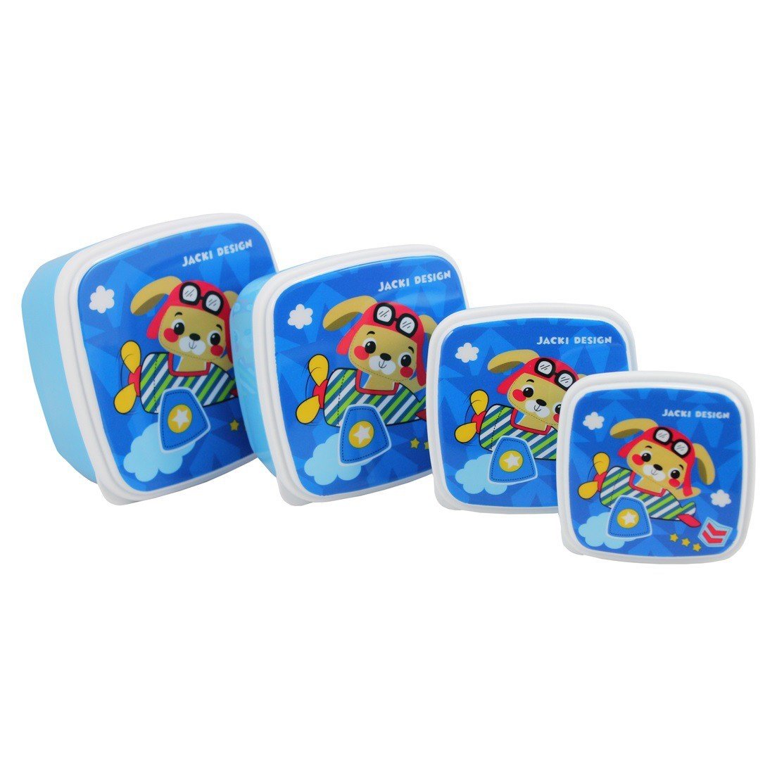 Kit Pote de Lanche de 4 peças e Squeeze de 450ml
